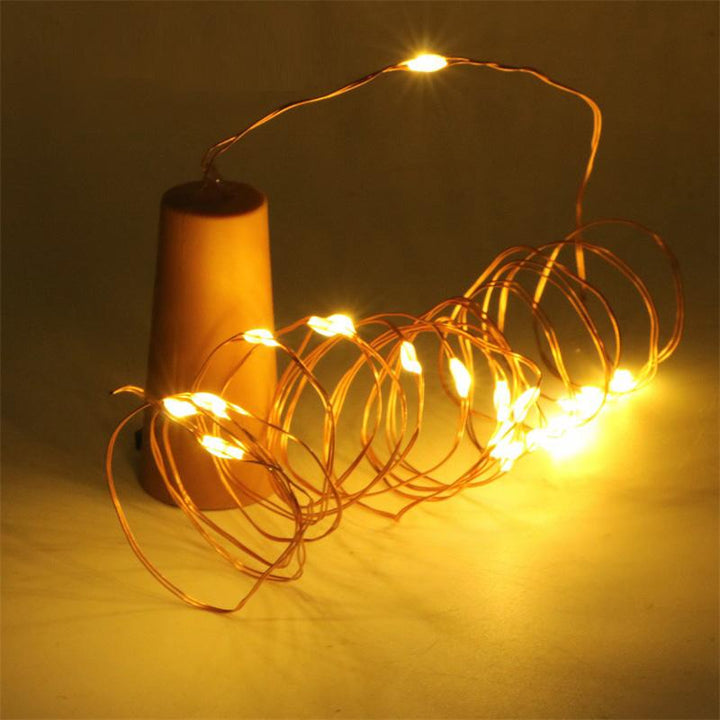 Mini LED Copper Wire Lights in bottle lifestyle