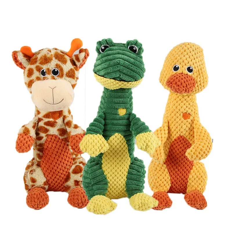 Velvet Plush Squeaker Chew Toy
