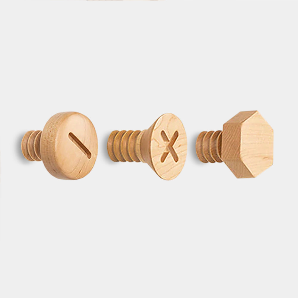 Playful Beech Wood Coat Hooks for Wall 1