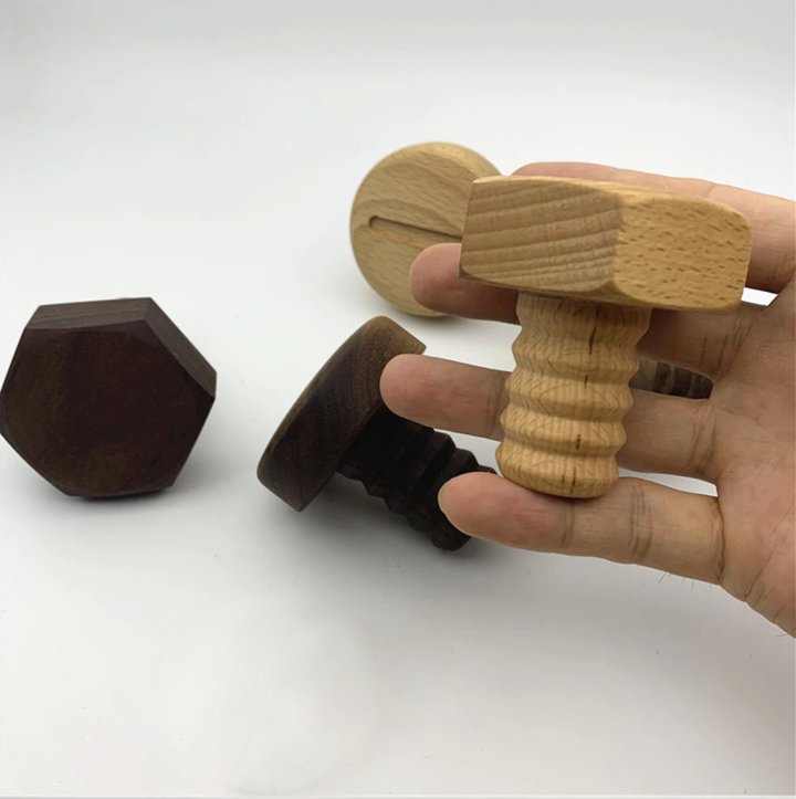 Playful Beech Wood Coat Hooks for Wall 4