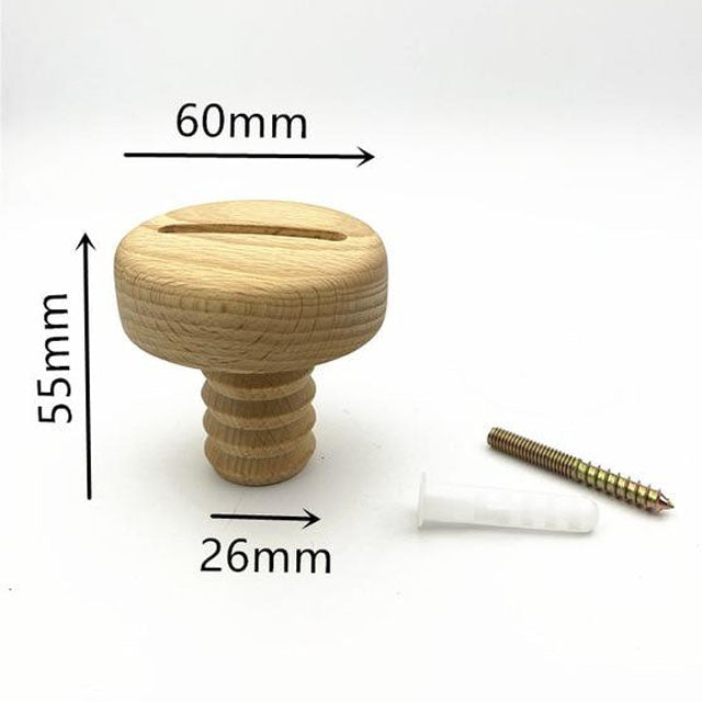 Playful Beech Wood Coat Hooks for Wall 5
