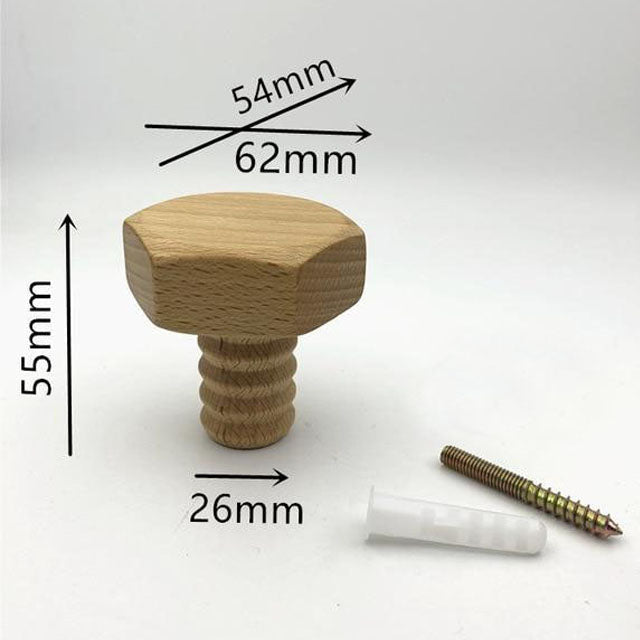 Playful Beech Wood Coat Hooks for Wall 7