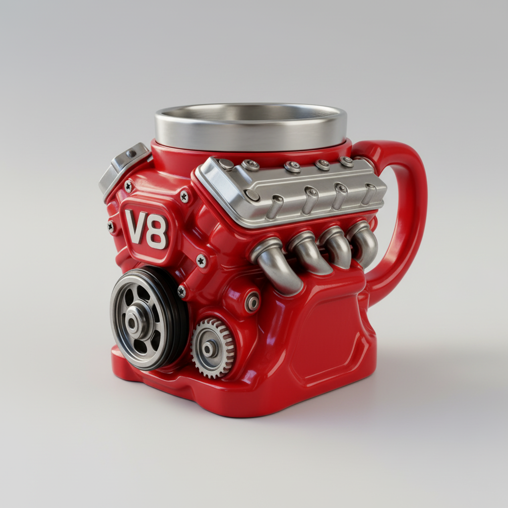 Playful Ceramic Engine Mug 1