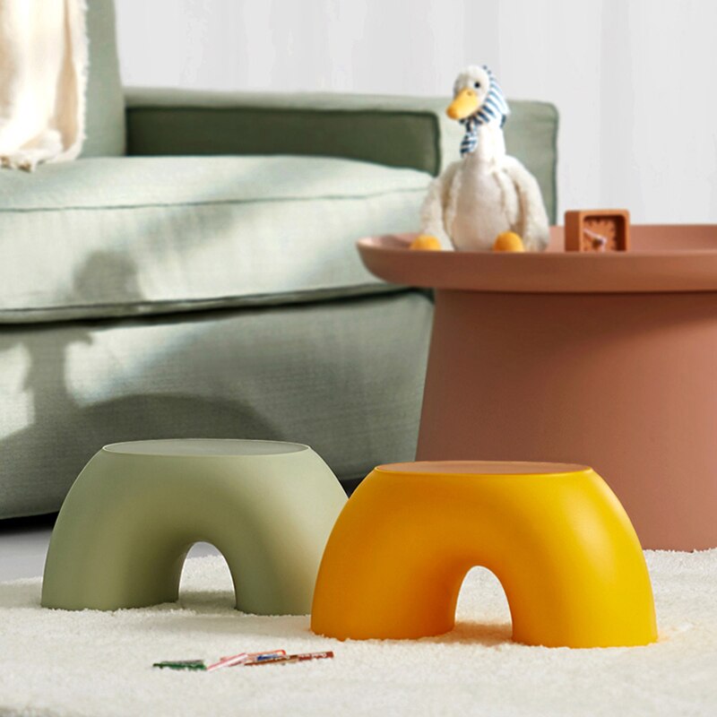 Playful Plastic Rainbow Stool 3
