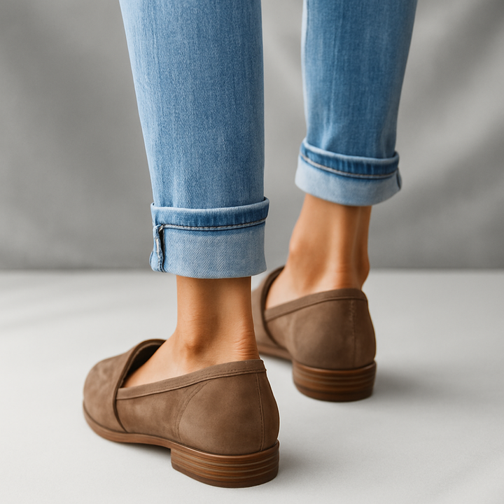 Pointed Toe Black Loafers for Women 4