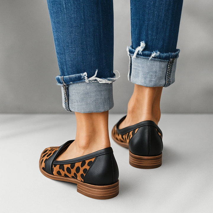 Pointed Toe Black Loafers for Women 6