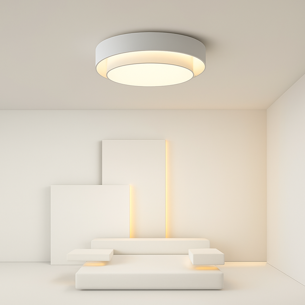 Polished Chrome Flush Mount Ceiling Light 2