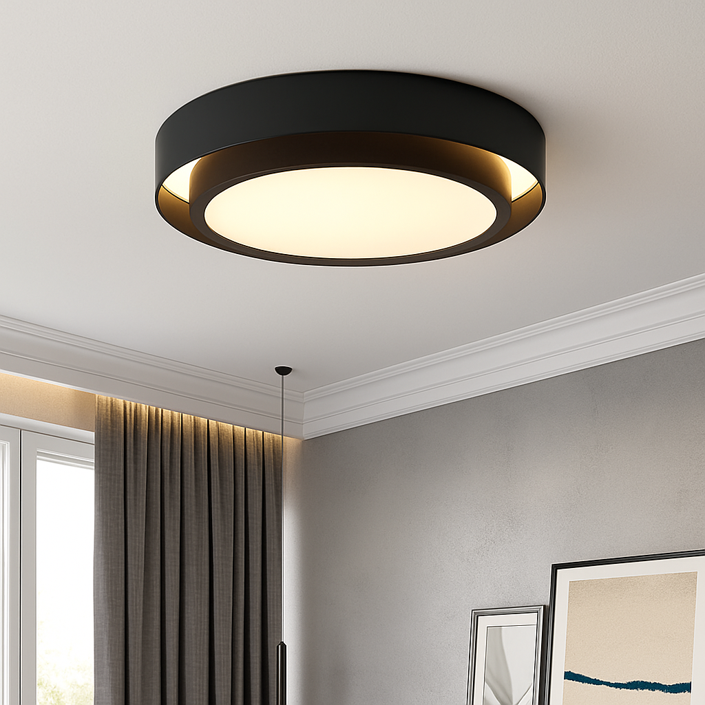 Polished Chrome Flush Mount Ceiling Light 7