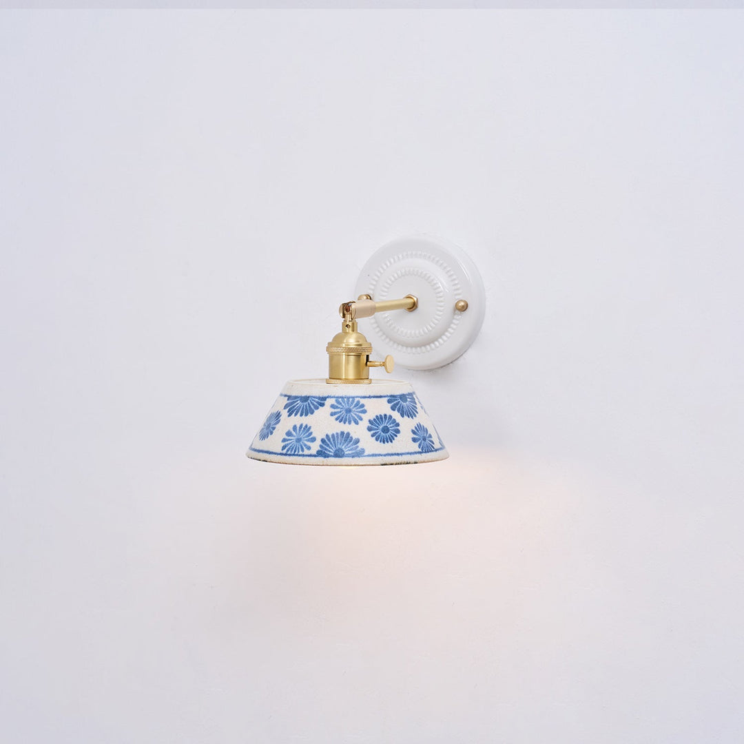 Hand-Painted Ceramic Bedside Light