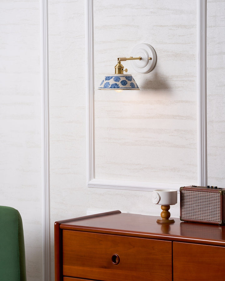 Hand-Painted Ceramic Bedside Light