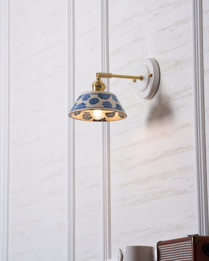 Hand-Painted Ceramic Bedside Light