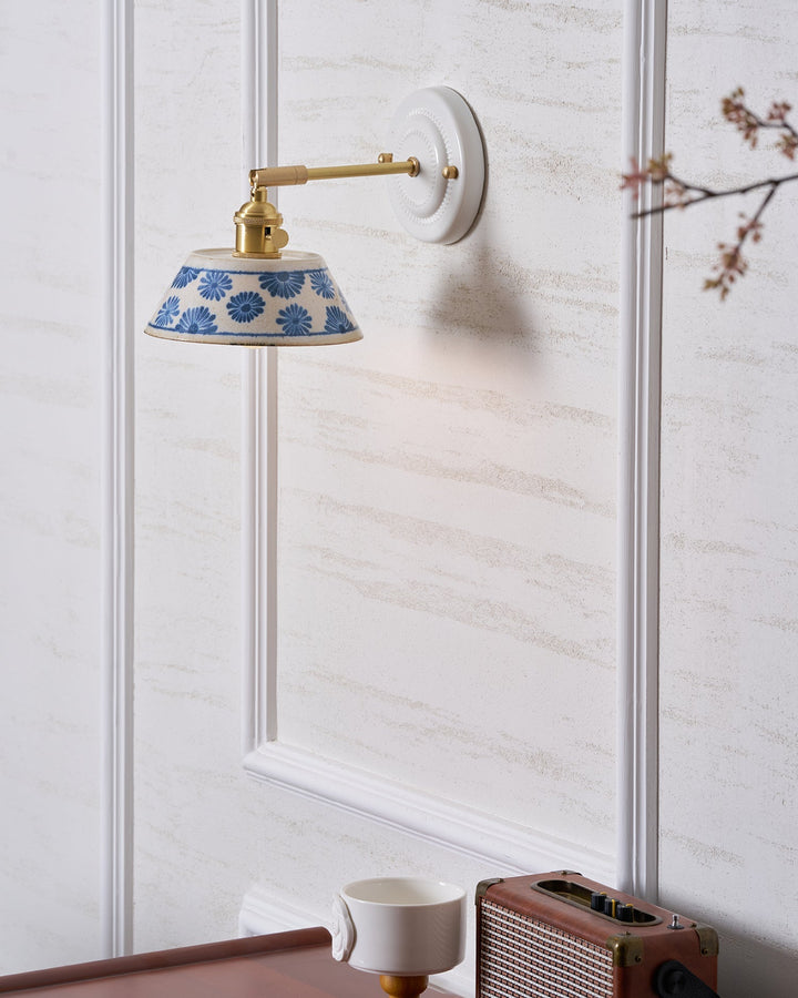 Hand-Painted Ceramic Bedside Light