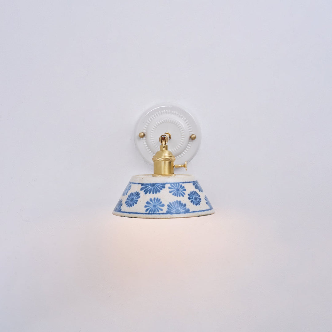 Hand-Painted Ceramic Bedside Light