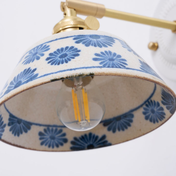 Hand-Painted Ceramic Bedside Light