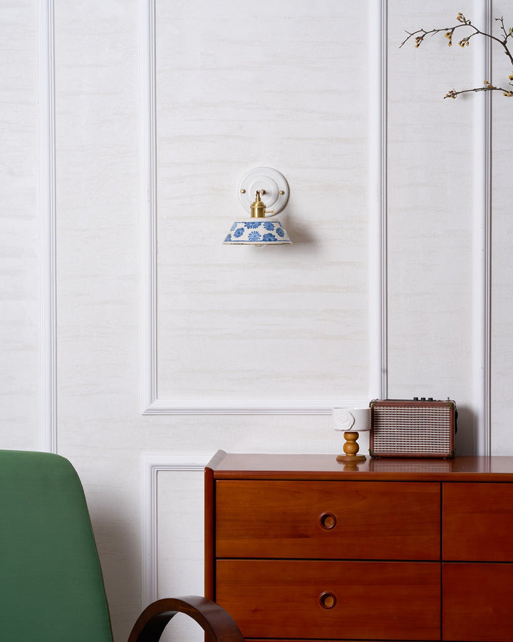 Hand-Painted Ceramic Bedside Light
