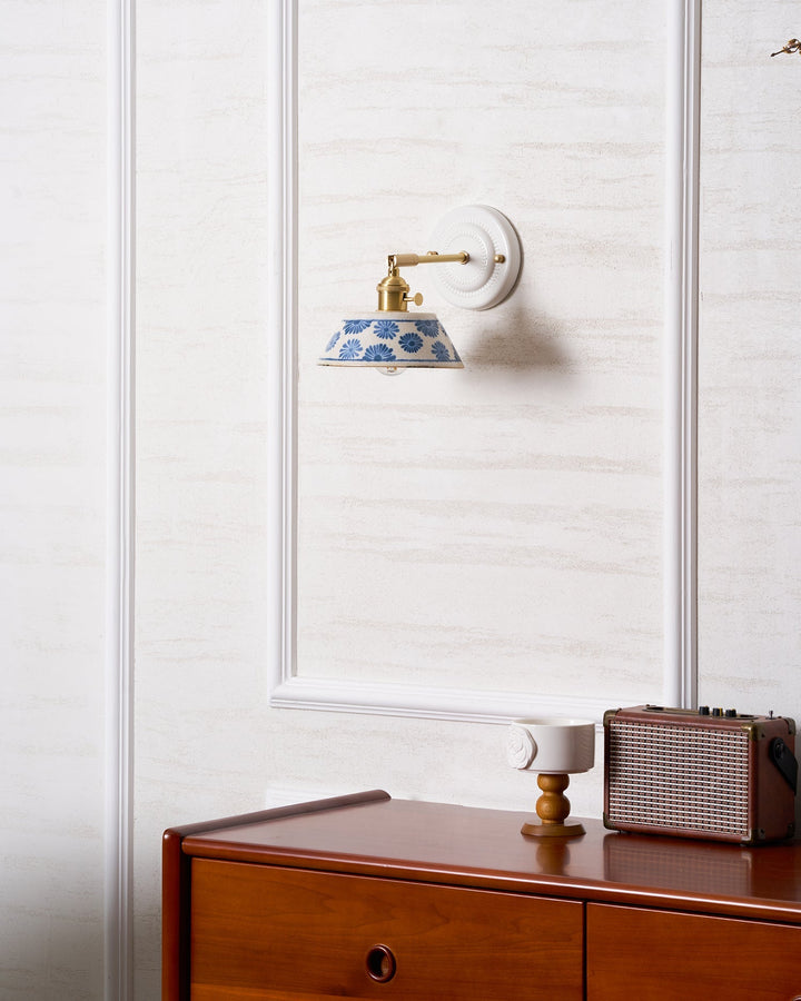 Hand-Painted Ceramic Bedside Light