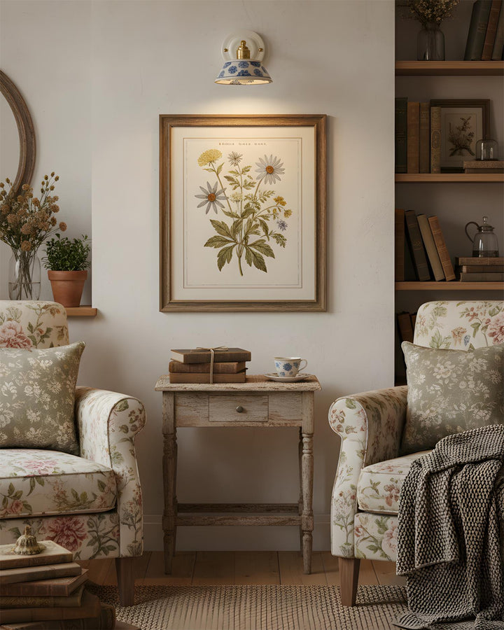 Hand-Painted Ceramic Bedside Light