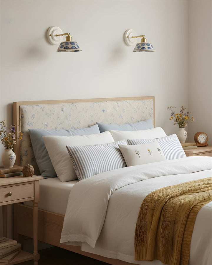 Hand-Painted Ceramic Bedside Light