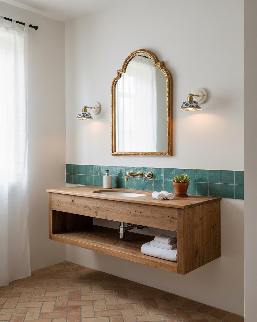 Hand-Painted Ceramic Bedside Light
