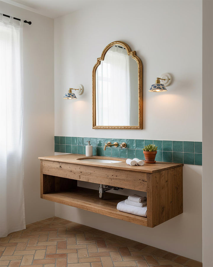 Hand-Painted Ceramic Bedside Light