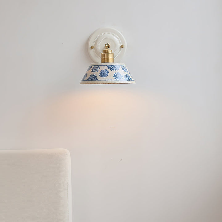 Hand-Painted Ceramic Bedside Light