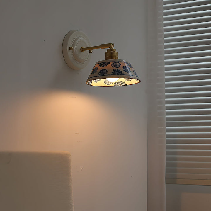 Hand-Painted Ceramic Bedside Light