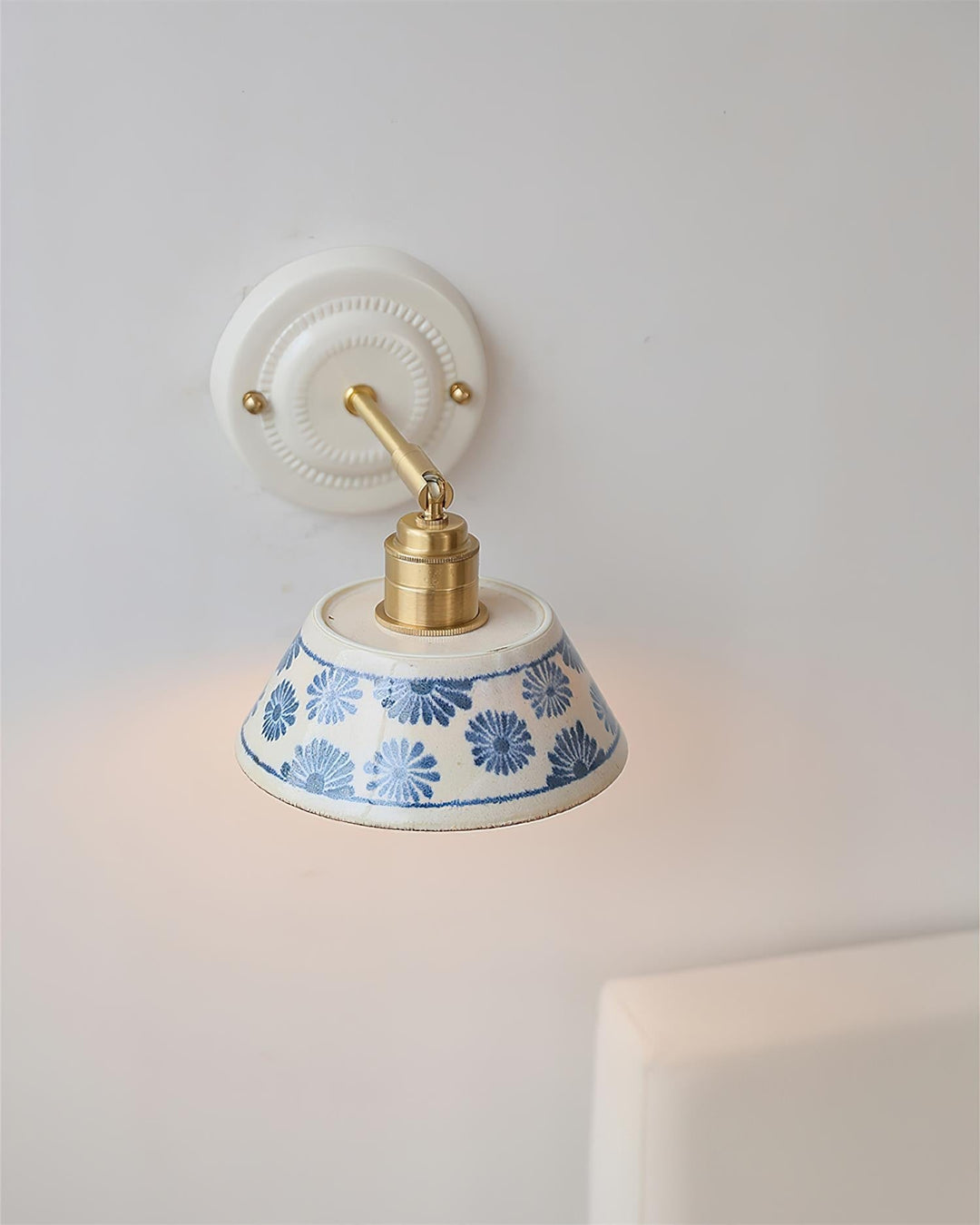Hand-Painted Ceramic Bedside Light