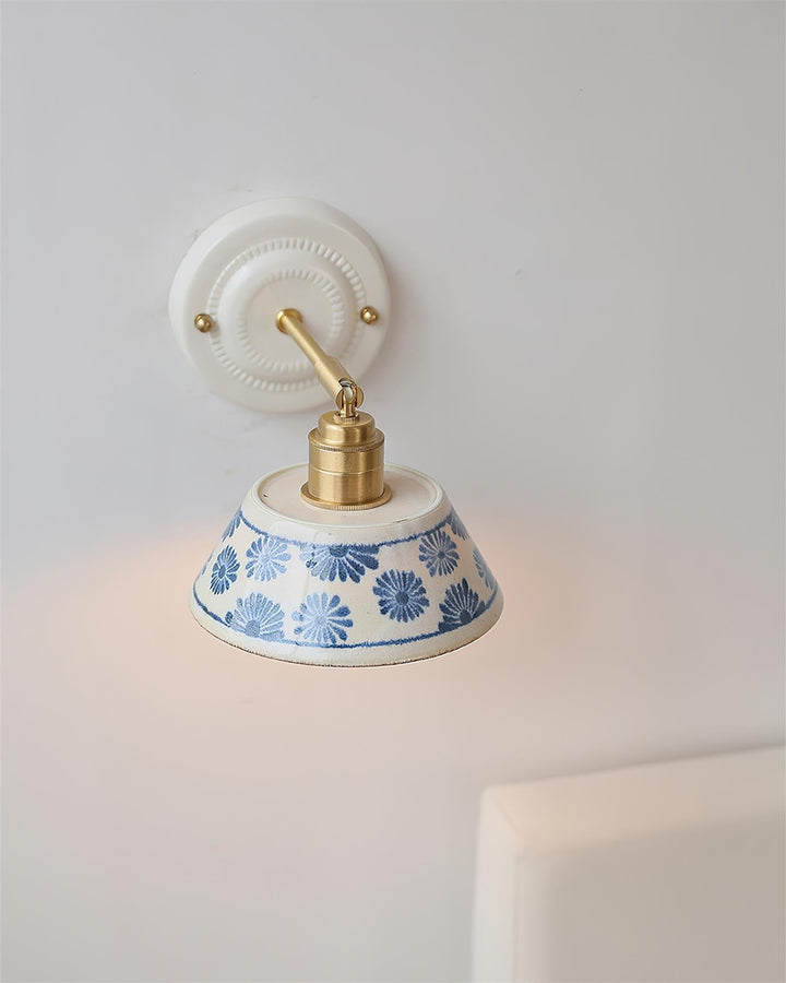 Hand-Painted Ceramic Bedside Light