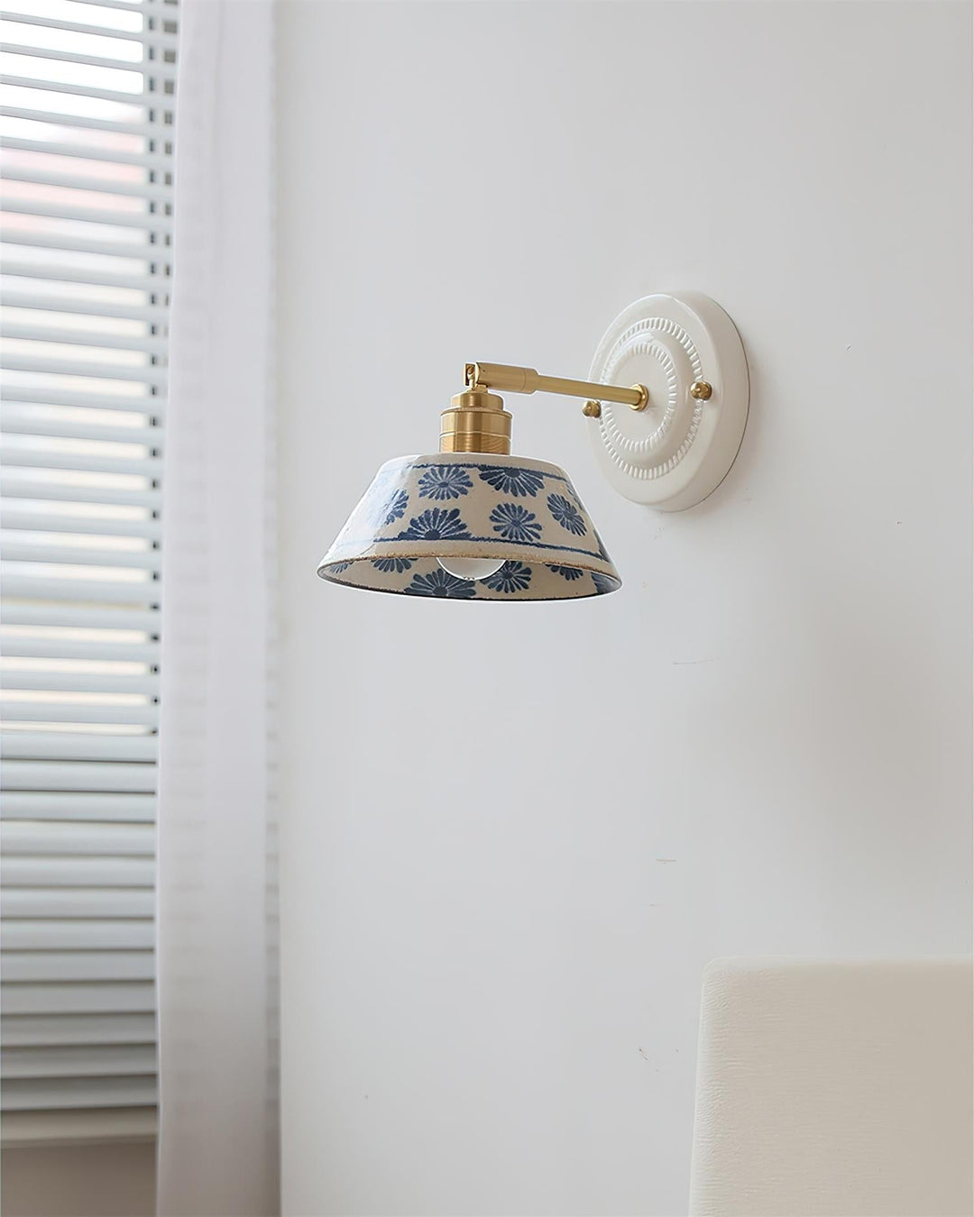 Hand-Painted Ceramic Bedside Light