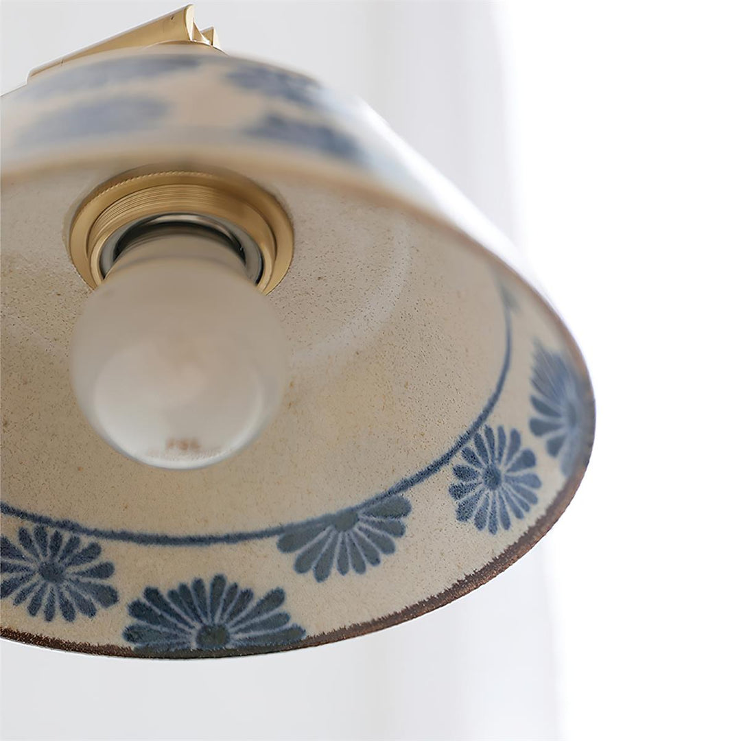 Hand-Painted Ceramic Bedside Light