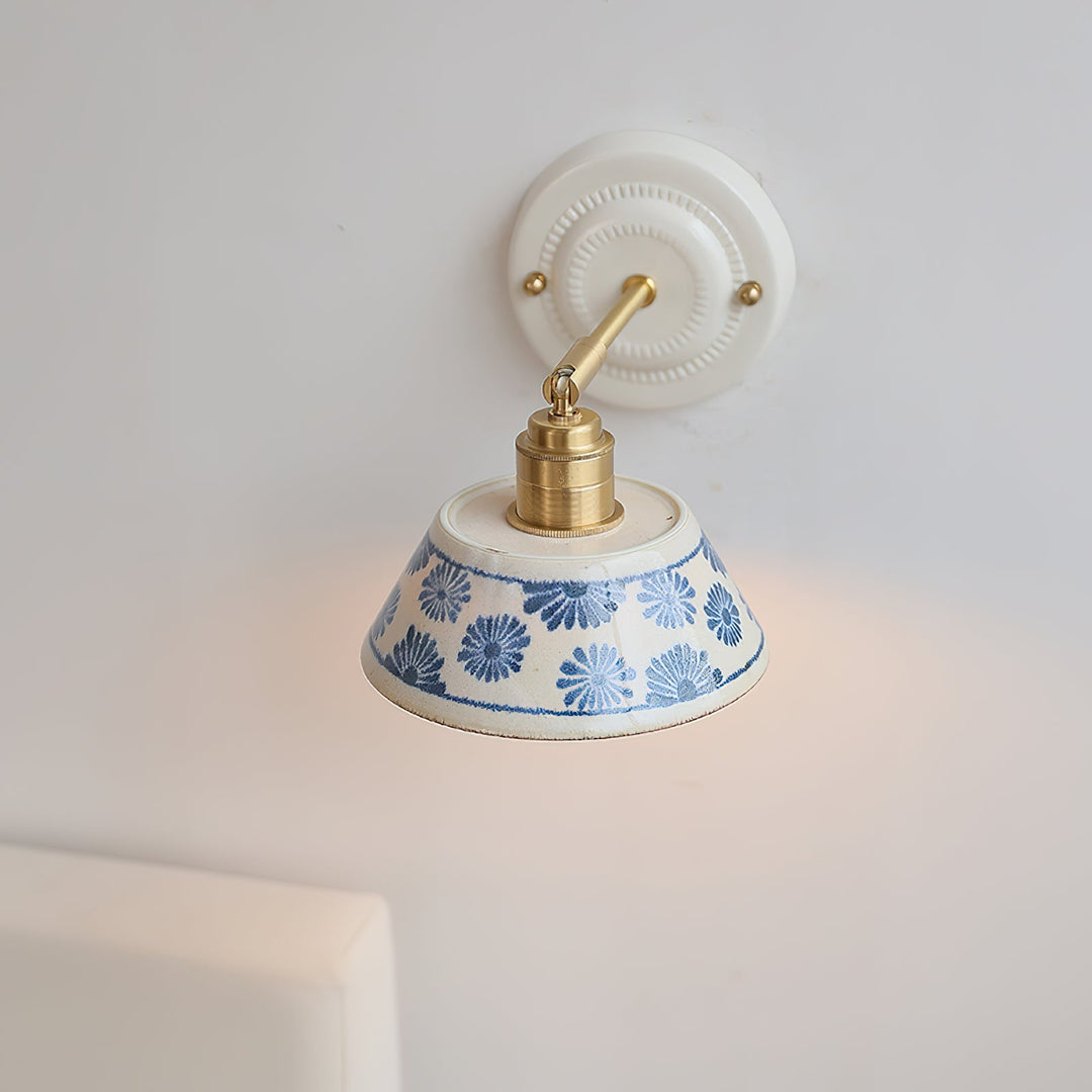 Hand-Painted Ceramic Bedside Light
