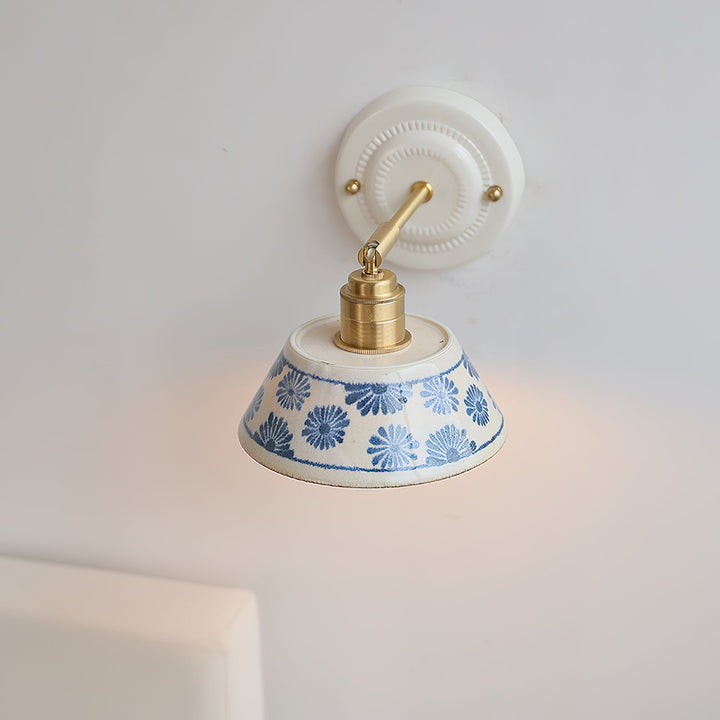 Hand-Painted Ceramic Bedside Light