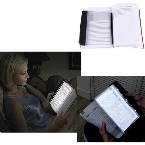 Clip-On LED Book Light lit panel detail