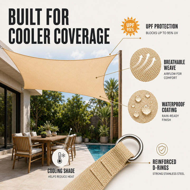 Custom Shape Outdoor Sun Sail