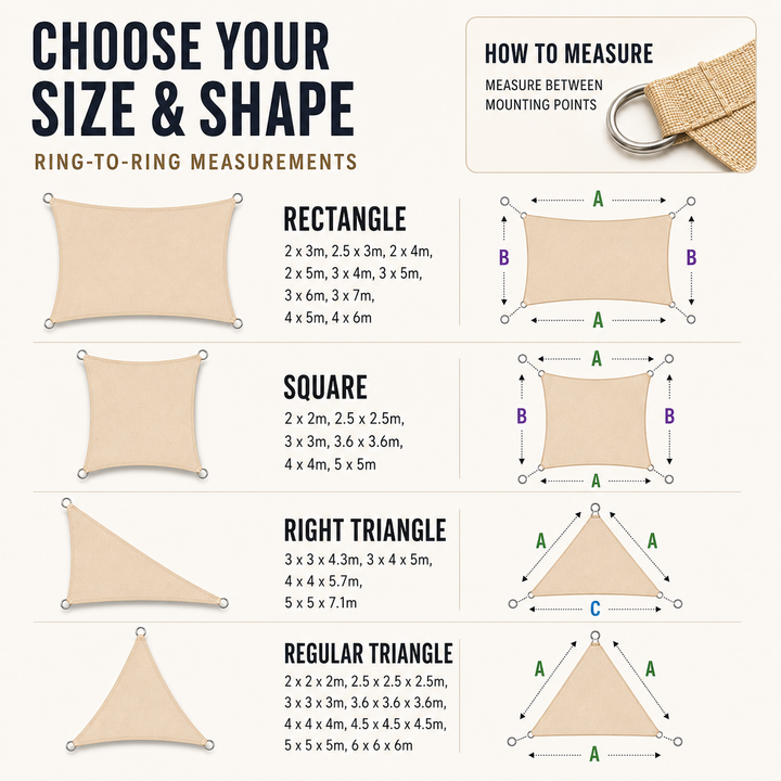 Custom Shape Outdoor Sun Sail