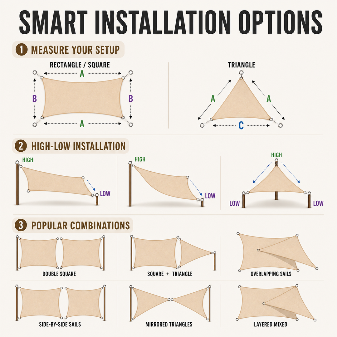 Custom Shape Outdoor Sun Sail