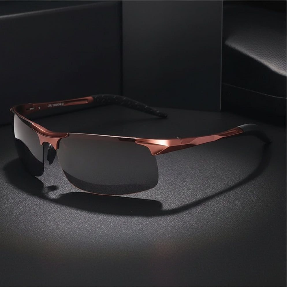 Rectangle Frame Men's Sunglasses 9