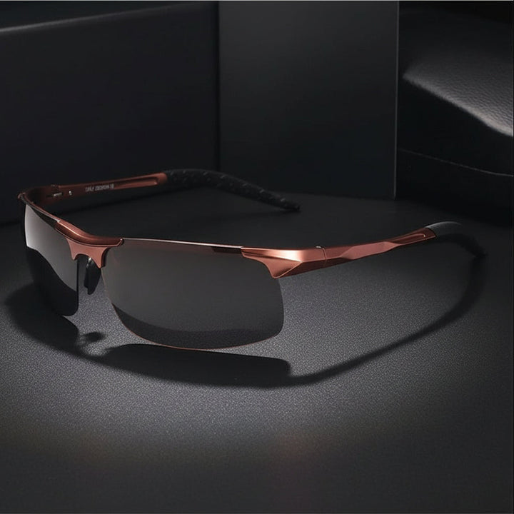 Rectangle Frame Men's Sunglasses 9