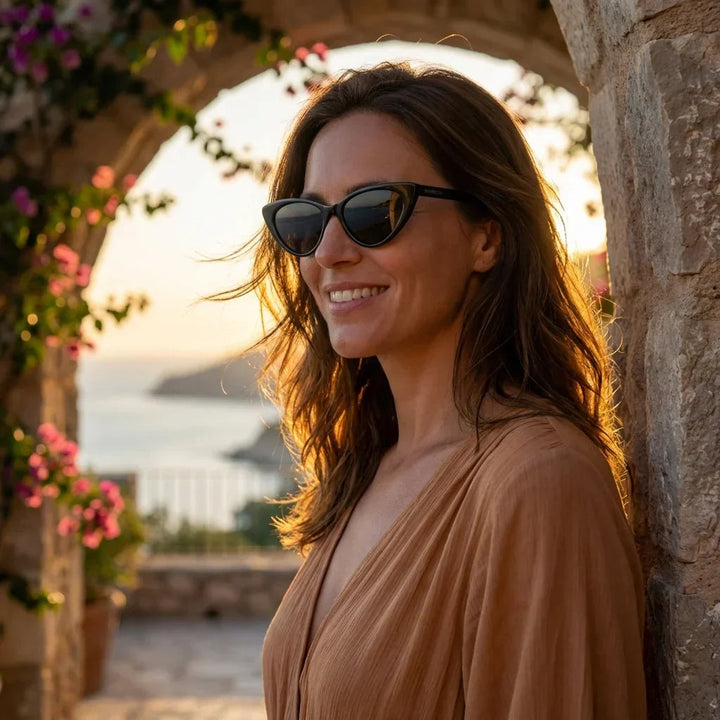 Red Cat-Eye Sunglasses 5