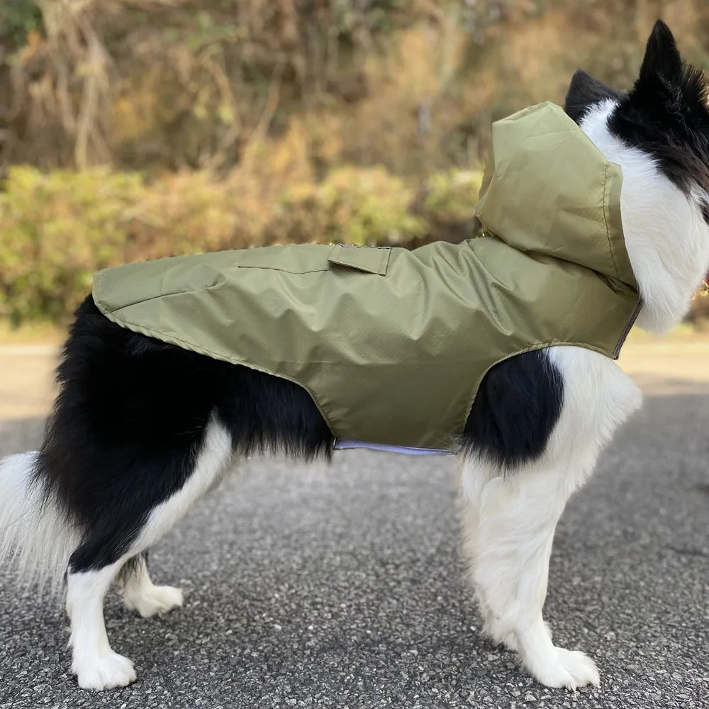 Reflective Waterproof Dog Poncho 0