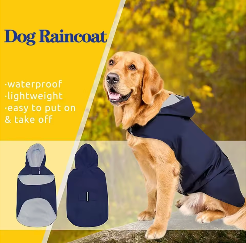Reflective Waterproof Dog Poncho 2