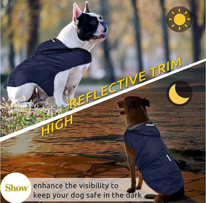 Reflective Waterproof Dog Poncho 5
