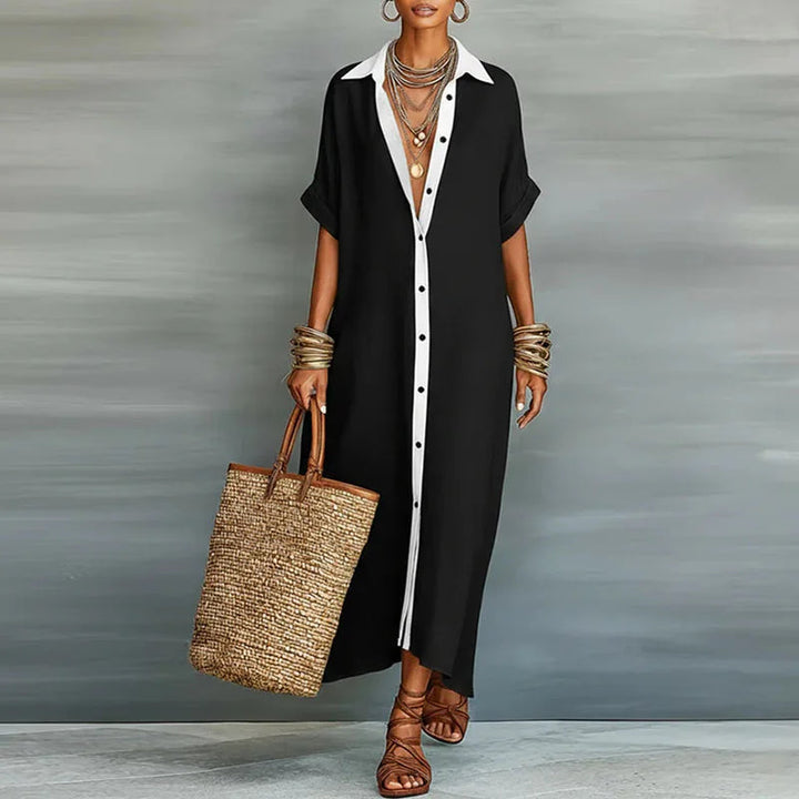 Relaxed Linen Maxi Dress for Women 4
