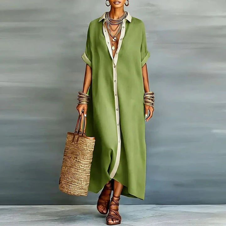 Relaxed Linen Maxi Dress for Women 5