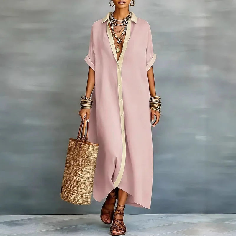 Relaxed Linen Maxi Dress for Women 7