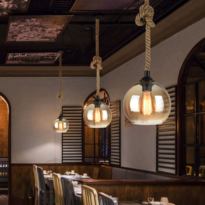Retro Glass Pendant Light 1