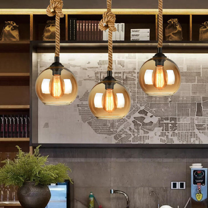 Retro Glass Pendant Light 3
