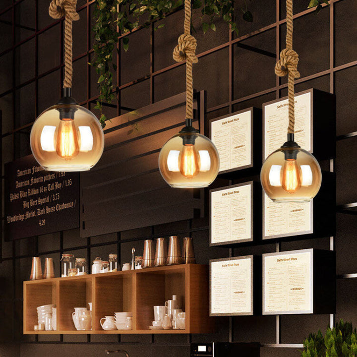 Retro Glass Pendant Light 4
