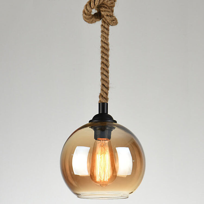 Retro Glass Pendant Light 6