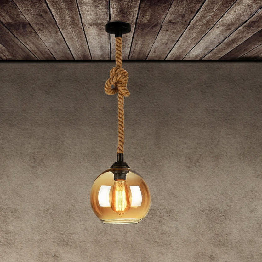 Retro Glass Pendant Light 7